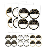 Big Dot of Happiness New Year's Eve - Gold - 2026 New Years Eve Party Funny Name Tags - Party Badges Sticker Set of 1