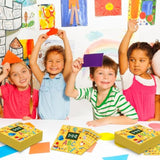 Pack Of 50 Back To School Paper Napkins, Yellow School Supplies Design Disposable Party Napkins For Classroom, Teacher Appreciation, Kindergarten, First Day Of School Decoration, 13X13 Inches Unfolded