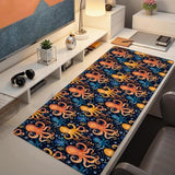 Playful Octopus Mouse Pad, Office Home Gaming Mousepad For Computer, Extended Marine Life And Tentacle Desk Mat With Anti-Slip Base, Cartoon Decorative Gifts For Sea Lovers, 31.5×11.8 In
