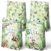 24 Reptile Party Favor Bags With Stickers Reptile Goodie Bags Reptile Party Favors For Kids Reptile Birthday Party Supplies