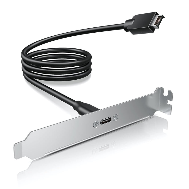 Usb 3.2 Gen 2 Usb-C Front Panel Adapter, Motherboard Header Extension Cable, U