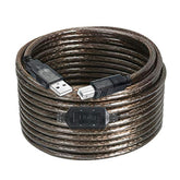Long Usb Printer Cable 40 Ft, Usb 2.0 Type A To B, High-Speed Printer/Scanner Cord With Built-In Chip For Enhanced Signal Transmission