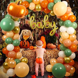 Fall Balloon Arch Kit Burnt Orange Gold Balloons for Pumpkin Baby Shower Thanksgiving Party