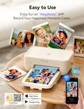 4X6 Photo Printer, Cp4100 Instant Photo Printer For Iphone & Android With 108 Sheets & 2 Cartridges, Wireless Portable Picture Printer, 300Dpi Thermal Dye Sublimation, Beige