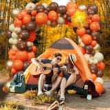Fall Balloon Arch Kit Orange Brown Balloons for Thanksgiving Friendsgiving Baby Shower Party