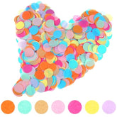 6000 Pcs Coloured Round Confetti Paper,1 Inch Multicolor Table Confetti, Table Paper Circles For Balloons, Celebration Baby Shower Party Ceremony, Birthday Decoration, Anniversary