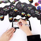 90 Pcs Video Game Birthday Party Invitations Cards With Envelopes Video Game Party Supplies Fill In Birthday Invite Cards Stickers For Kids Boys Girls Lovers Decorations Favor