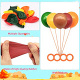Fall Balloons: 100pc Yellow, Brown, Orange, Green & Red - Thanksgiving Decor
