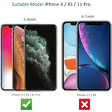 3 Pack Designed For Iphone 11 Pro And Iphone X And Iphone Xs Screen Protector,Enhanced Tempered Glass Protection, Case Friendly, Bubble Free Ultra Resistant
