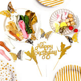 Fairy Birthday Balloon Garland Kit: Butterfly Cake Topper, 154-Piece Party Decorations
