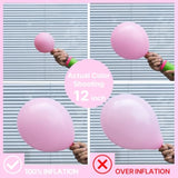 140-Pack Pink Balloon Arch Kit with 5-18 Inch Balloons for Party Decor