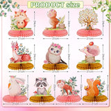 Woodland Animal Baby Shower Decorations For Girls 10 Pcs Floral Woodla