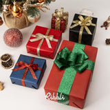 Gold Glitter Ribbon,Gift Wrapping Ribbon Gold Cut Edge Christmas Ribbo