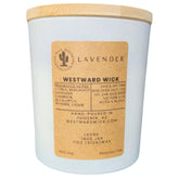 Westward Wick | Lavender Candle | 14 Oz Large Jar | +50 Hour Long Burn Time | Non-Toxic, Non-Carcinogenic, Clean Fragrance, Hand Poured In Phoenix, Az | Great Holiday Gift