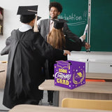 Graduation Wish Cards With Purple And Gold Graduation Card Holder Box - 36Pcs Class Of 2026 Graduation Advice Cards And 2026 Congrats Grad Card Box For Graduation Party Decoration Purple