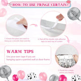 95 Pcs Western Disco Party Decorations For Women, Hot Pink Rose Red Si