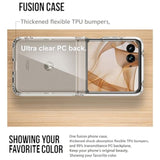 For Motorola Razr 2024/2025 Case: Military-Grade Shockproof Phone Cover With Tempered Glass Screen Protector, Anti-Scratch & Reinforced Bumpers - Crystal Clear