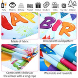 Colorful Happy Birthday Banner, Large Fabric Happy Birthday Sign Backd
