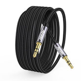 Aux Cable,3.5Mm Audio Aux Cord For Car,Braided 3.5Mm Male To Male Stereo Cable, Compatible With:Headphones, Phones, Ipod,Car Audio,Mp3 And More (20Ft)