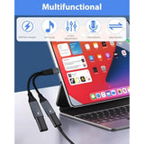 Usb C Splitter 1 In 2 Out Dual Usb C Headphone And Charger Type C Audio Adapter With Pd 60W Charging Port Dongle Cable Splitter For Iphone 16/15 Ipad Galaxy S24 S23