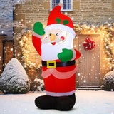 4.2 Ft Christmas Inflatables Santa Claus Outdoor Decorations Xmas Blow Up With Built-In Leds For Indoor Yard Lawn Garden