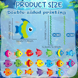 20 Pcs Tropical Fish Garland Kit Under The Sea Party Decorations Ocean Animals Banner Mermaid Streamers Strings Hanging Swirls For Kids Home Classroom Baby Shower Birthday Party Supply Favor