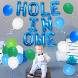 Golf 1St Birthday Party Decorations With Blue Hole In One First Birthd