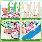 6 Pcs Hello Spring Table Decorations Wooden Tulip Tiered Tray Decor Pastel Flower Truck Block Sign Table Centerpieces Farmhouse Freestanding Tabletop For Easter Home Restaurant Office Party