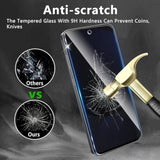 3 Pack Privacy Screen Protector Designed For Samsung Galaxy S24 Fe,Full Coverage Anti-Spy Tempered Glass Film,9H Hardness,Anti-Fingerprint,Bubble Free,Easy To Install
