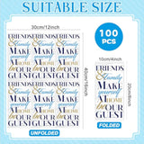 100 Pack Friends & Family Guest Towels Disposable 2-Ply Hand Towels Dinners Hand Napkins Soft Paper Napkins Absorbent Party Towels For Home Kitchen Bathroom Wedding Shower Parties Supplies 8" X 4"