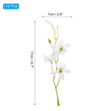 12Pcs Artificial Orchid Flower For Floating Candle Centerpieces White