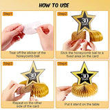 8 Pieces 30Th Birthday Decorations Honeycomb Centerpieces For Women Men Table Toppers 30Th Table Decorations For Thirty Years Birthday Party