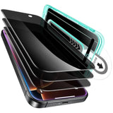 3-Pack Privacy Screen Protector for iPhone 16 Pro, Anti-Spy, Flawless Fit Tray, Case Friendly