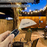Ac110V Waterproof Remote Control Power Switch,Equipped With A Multi-Functional Socket Plug, Ac110/230/240/250 V/20A Waterproof Wireless Light Switch,165 Ft,Suitable For Lamps And Electrical Equipment