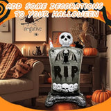 Halloween Balloon Set 2pcs Standing Foil Tombstone Skull Pumpkin Ghost Party Decorations