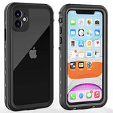 For Iphone 11 Waterproof Case With Screen Protector Full Body Protector Shockproof Dustproof Dirtproof Heavy Duty Ip68 Waterproof Case For Iphone 11(6.1Inch) (Clear)
