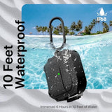 Locking Case For Airpods 4Th Generation - Waterproof, Shockproof, Rugged Full Body Case For Airpods 4Th Generation - With Carabiner Clip, With Cleaning Kit-Black