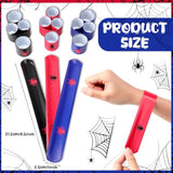 60 Pcs Spider Party Favors Include Spider Sunglasses, Web Gift Tote Bags, Slap Wristbands, Silicone Keychains And Blue Red Star Bubble Wands For Birthday Comic Hero Party Decoration