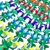 6Pcs Tropical Garland Decorations, 9.8ft Multicolor Hibiscus Banner for Luau & Beach Party