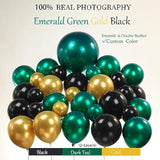 Emerald Green And Gold Balloon Garland Arch Kit Luxury Customized Doub