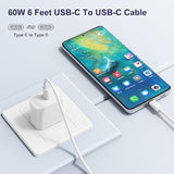 Usb C To Usb C Cable For Macbook/Ipad/Samsung,2 Pack 60W Usbc To Usbc Cord 6 F