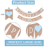 Sprinkled With Love Rustic Burlap Baby Shower Decorations - Baby Birthday Banner, Party Photo Backdrop, Photo Decoration Props