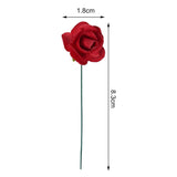 120Pcs Artificial Paper Rose Mini Rose Flower Mini Paper Flower Crafts Artificial Paper Flowers (Random Color)