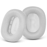 Upgraded Ear Cushions Replacement Earpads For Apple Airpods Max Headphones, Mesh Fabric Ear Pads Cover With Memory Foam And Magnet For Airpods Max (White)