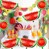 10Pcs Large Watermelon Foil Balloons, Cartoon Fruit Balloons For Watermelon Party Decorations, Summer Themed Birthday, Baby Shower, Wedding Party Decoration Supplies