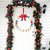 Giant Friendship Bracelet Garland Kit, Diy Birthday Banner With Letters Ball Jumbo Customizable Friendship Bracelet Decor For Halloween Christmas Wedding Party(Red, Green, White)