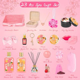 Valentines Day Gifts For Women Gift - 23-Piece Luxury Spa Gift Baskets For Women, Bath And Body Gift Basket For Her, Spa Kit | Perfect For Holiday, Christmas, Birthday, Mothers Day Gifts For Mom