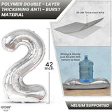 Huge 2022 Balloons Silver, 40 Inch - New Years Eve Party Supplies 2022