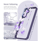 Clear Crystal Flower Pattern Phone Case for Samsung Galaxy A17 and A18