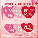 Valentine'S Day Wood Sign Heart Shaped Wooden Sign Tabletop Centerpiec